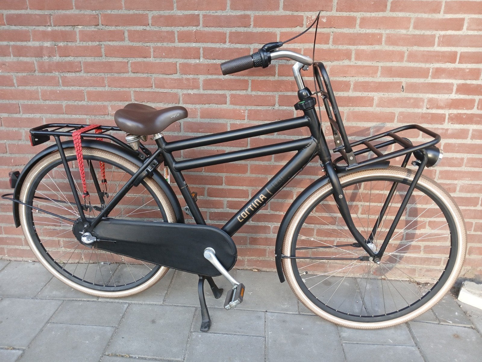 Te koop zgoh Cortina u4 heren/jongensfiets jet black matt, Versnellingen, 49 tot 53 cm, Zo goed als nieuw, Ophalen
