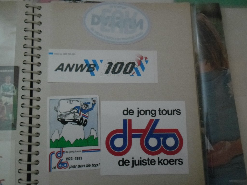 Vintage Sticker Collectie: ANWB, De Jong Tours, Shell, Ophalen of Verzenden, Nieuw, Overige typen