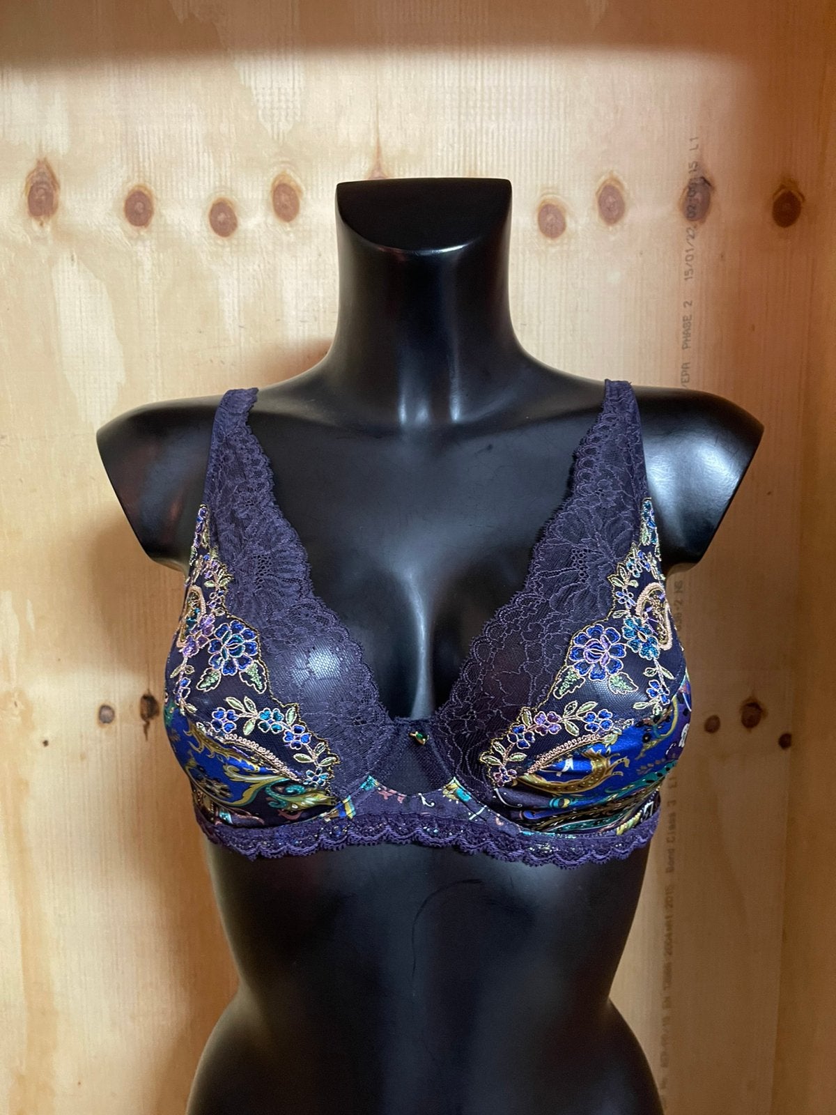 Lise charmel bh Maat 70d -75d Model dentelle cashmer, Verzenden, Blauw, BH