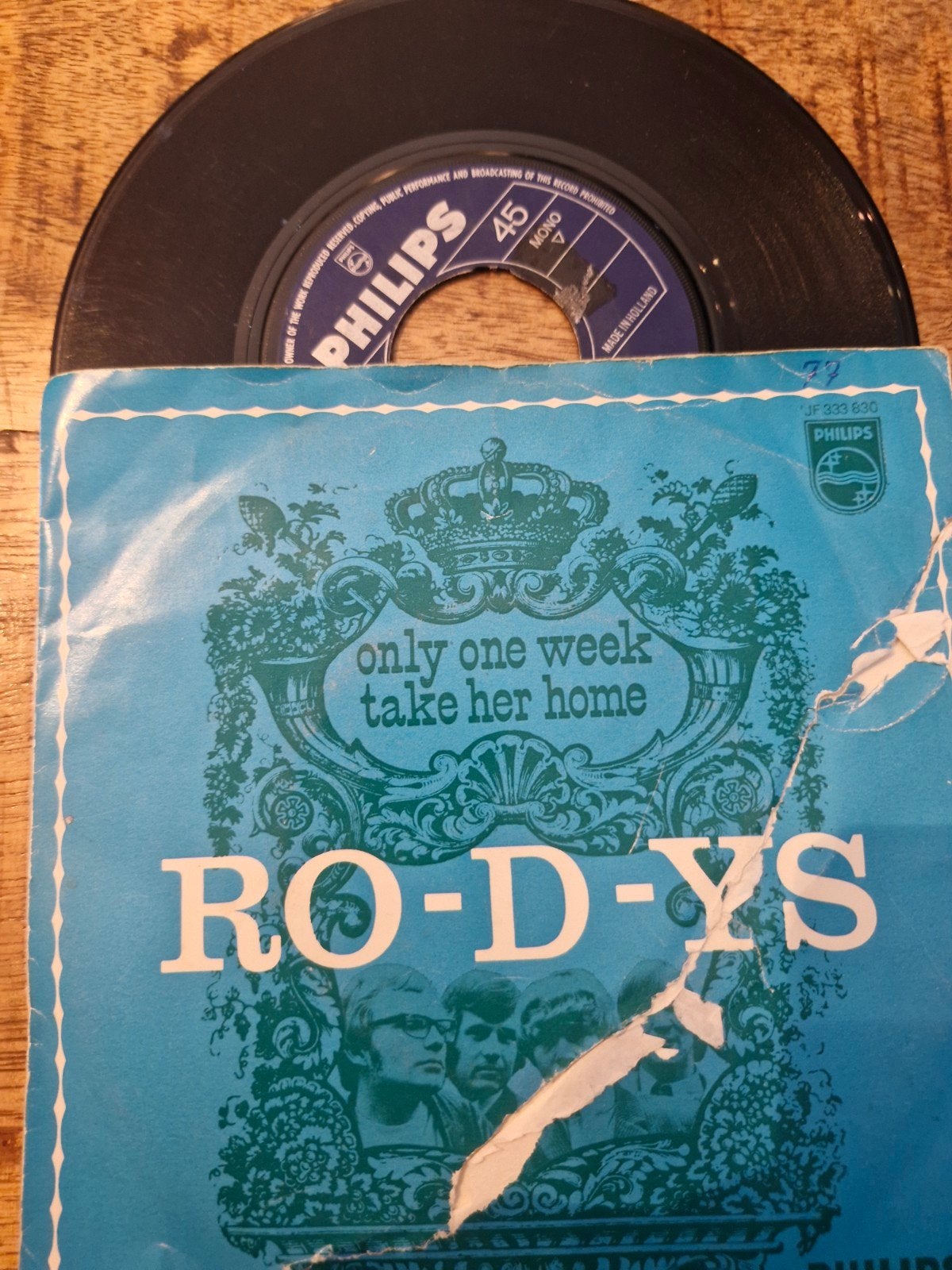 Ro-D-Ys - Only One Week / Take Her Home (Philips 1967), Gebruikt, Pop, 7 inch, EP
