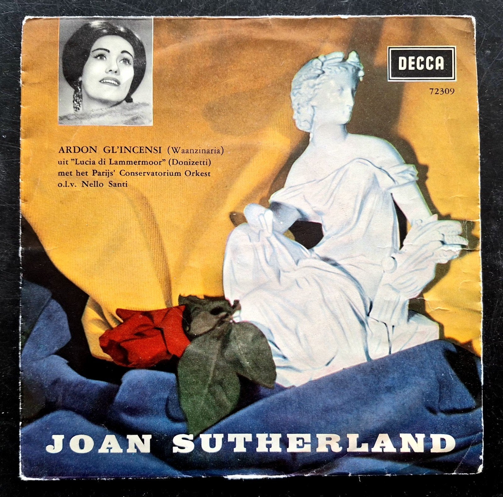 7"/SINGLE  JOAN SUTHERLAND - uit: Lucia Di Lammermoor, Ophalen of Verzenden, Gebruikt, Pop