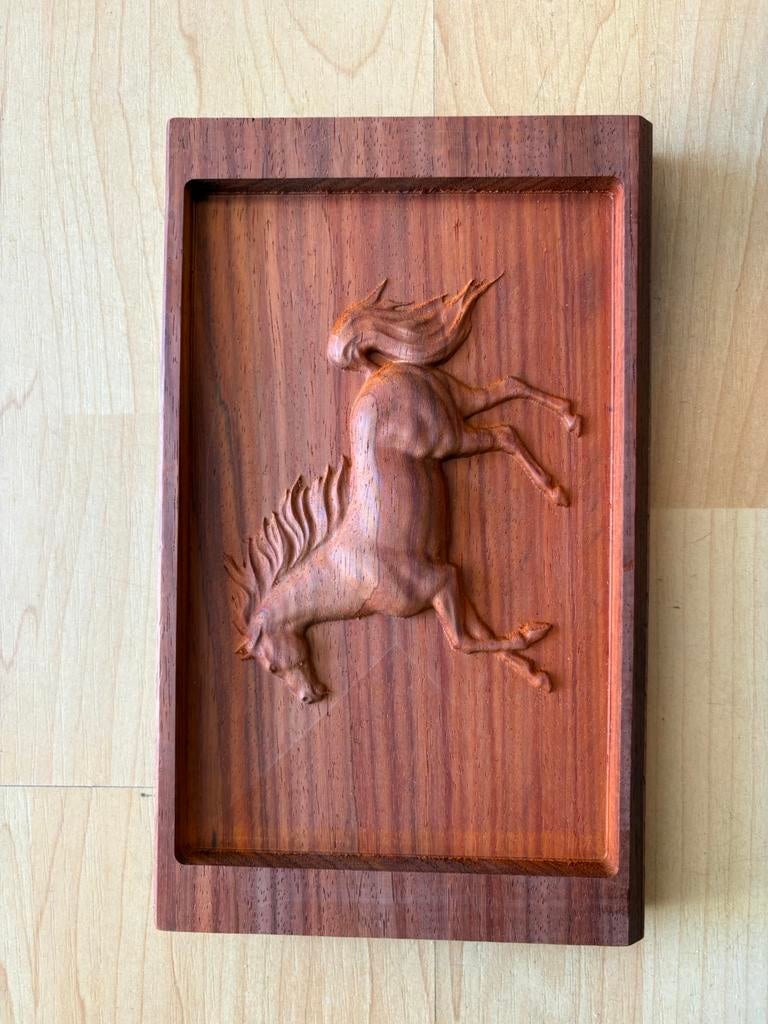 3d gefreesd paard, Ophalen of Verzenden, Nieuw, Hout
