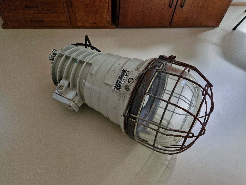 Bijzondere industriële hanglamp, Ophalen, Gebruikt, Metaal, E27 (groot)