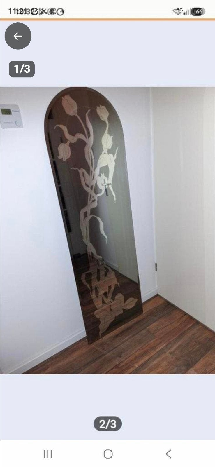 decor spiegel., Huis en Inrichting, Ophalen, Zo goed als nieuw, Minder dan 100 cm, Rechthoekig