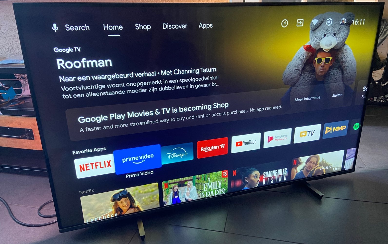 Philips 55 inch ambilight 4k smart tv, Audio, Tv en Foto, Televisies, Philips, 50 Hz, Ophalen of Verzenden, Zo goed als nieuw