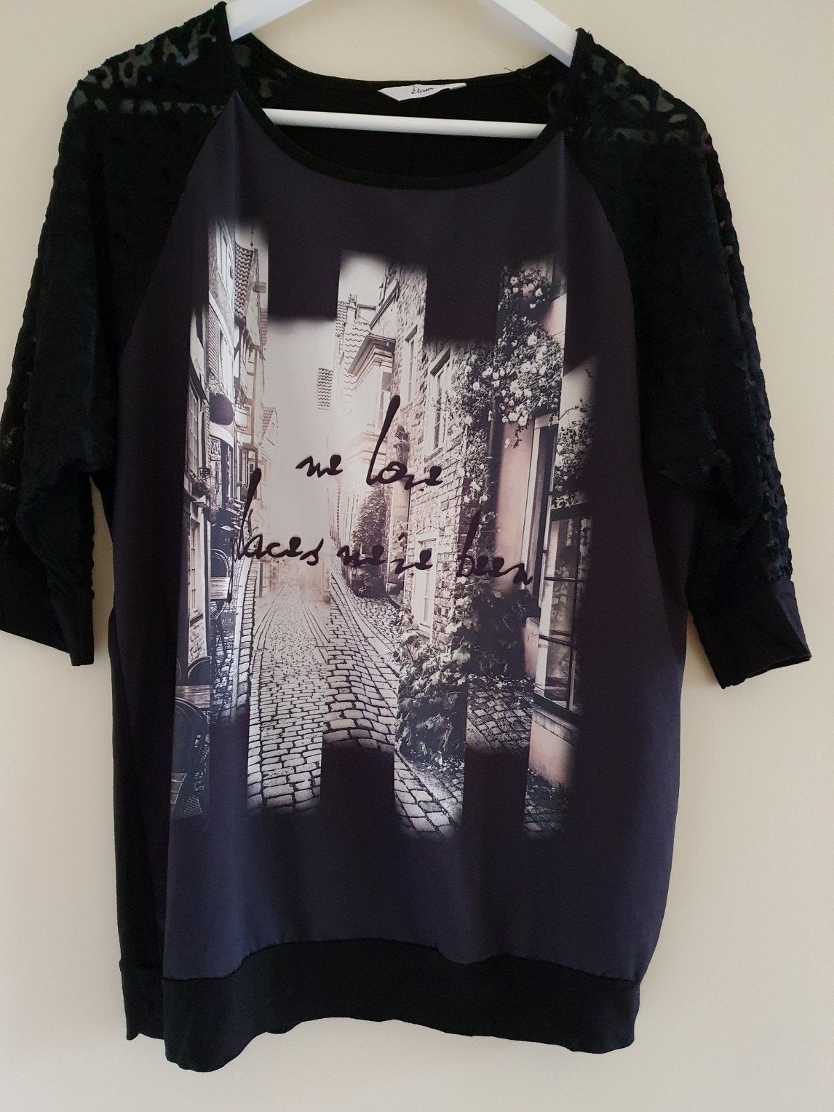 Top van Miss Etam, Kleding | Dames, Maat 38/40 (M), Verzenden, Zwart, Korte mouw