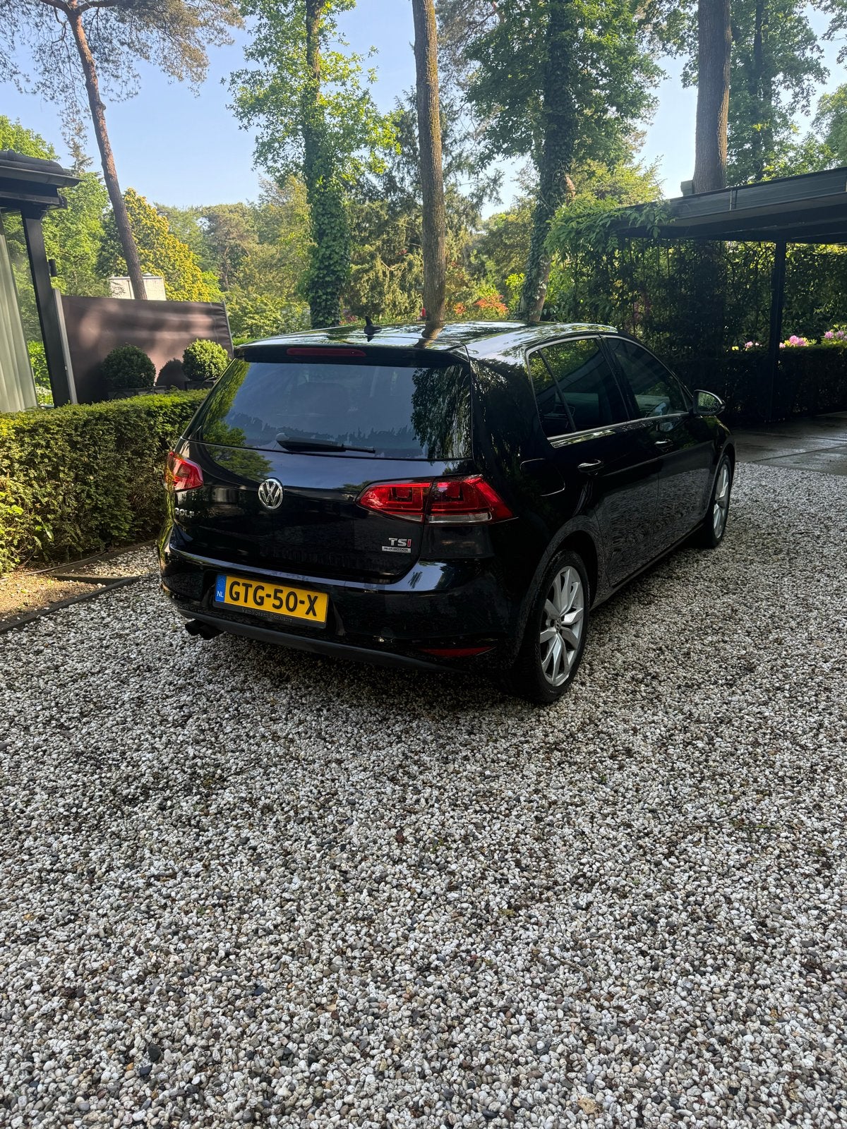 Volkswagen Golf 1.4 TSI 90KW DSG 2013 Zwart, Auto's, Zwart, 4 cilinders, Parkeerassistent, Alcantara