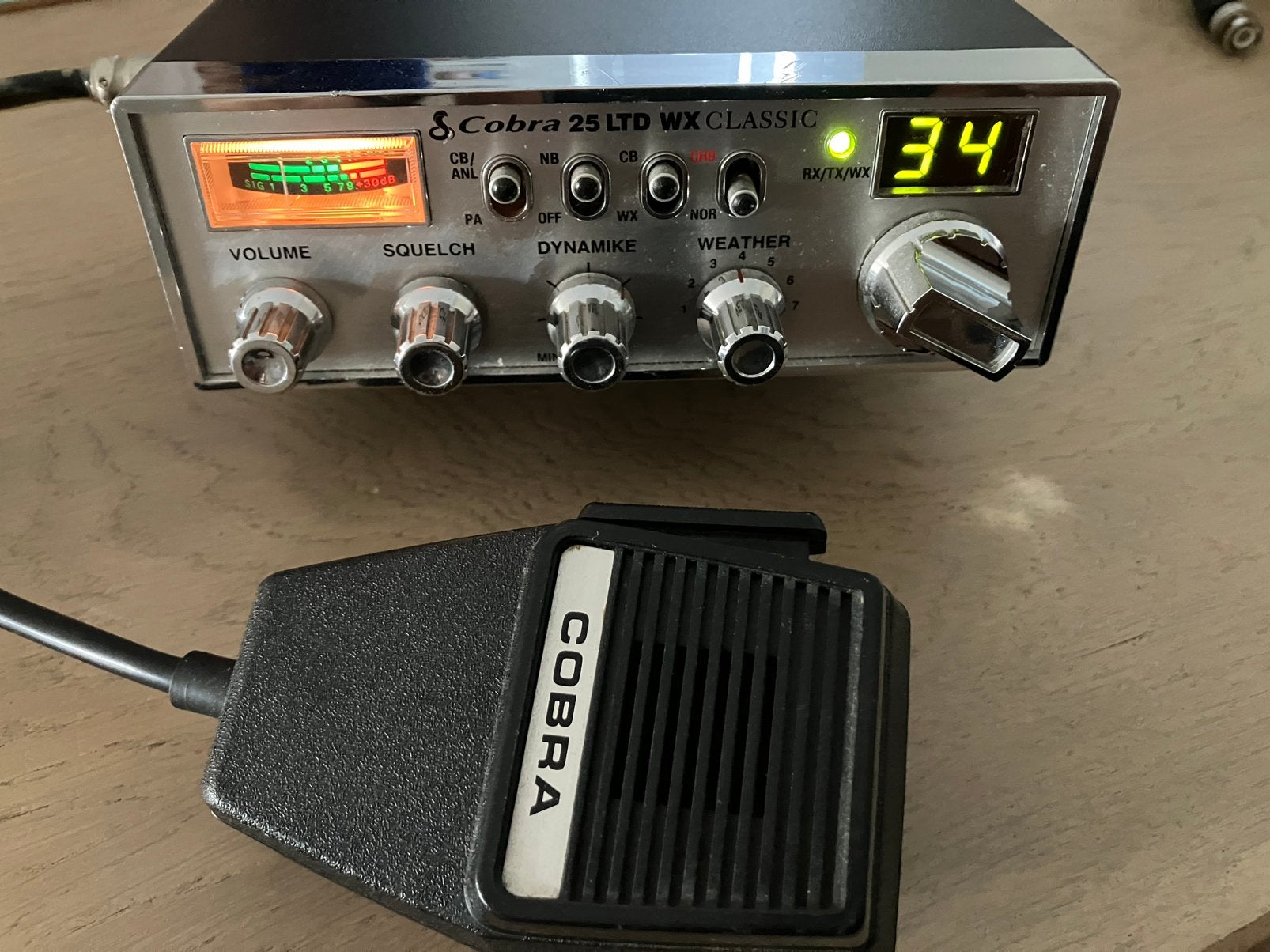 Cobra 25 LTD WX Classic, Ophalen, Gebruikt, Zender en Ontvanger