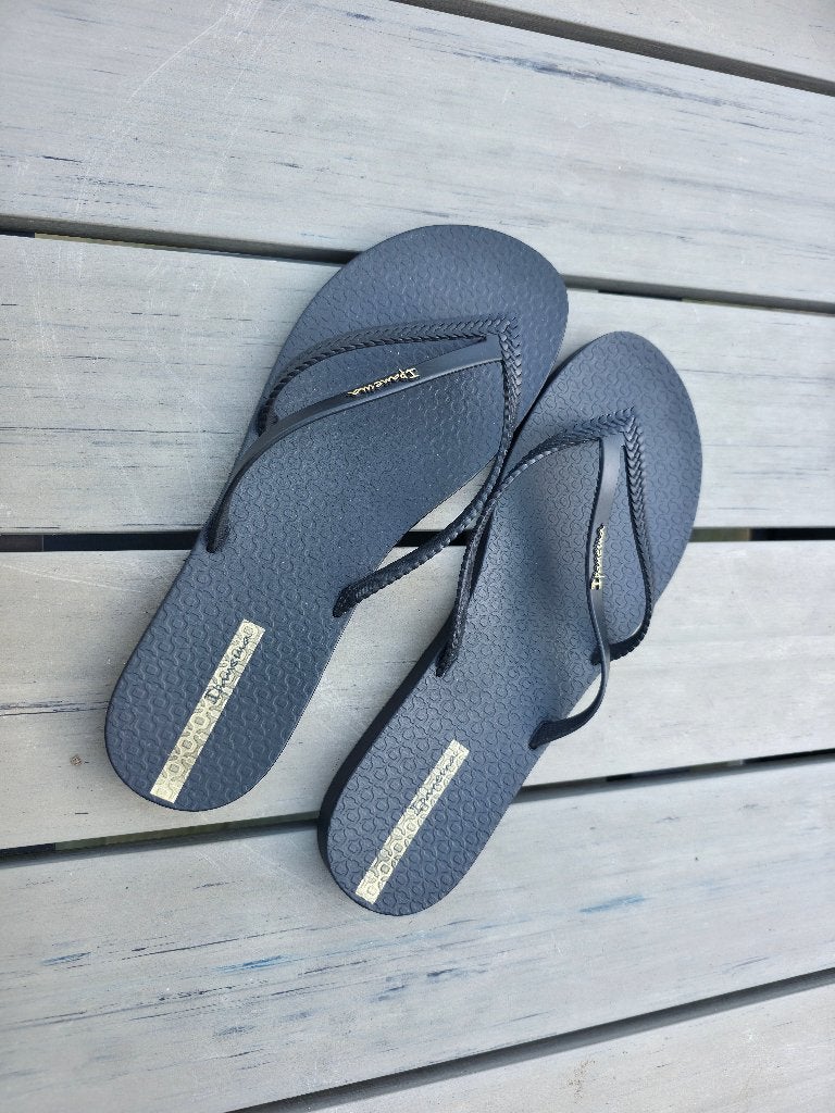 Dames slippers Ipanema Bossa mt40 (41/42), Slippers, Zwart, Nieuw, Ophalen of Verzenden