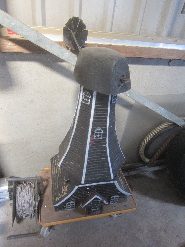 TUIN molen  windwijzer  windmolen  zonder wieken 1 meter, Tuin en Terras, Ophalen, Gebruikt