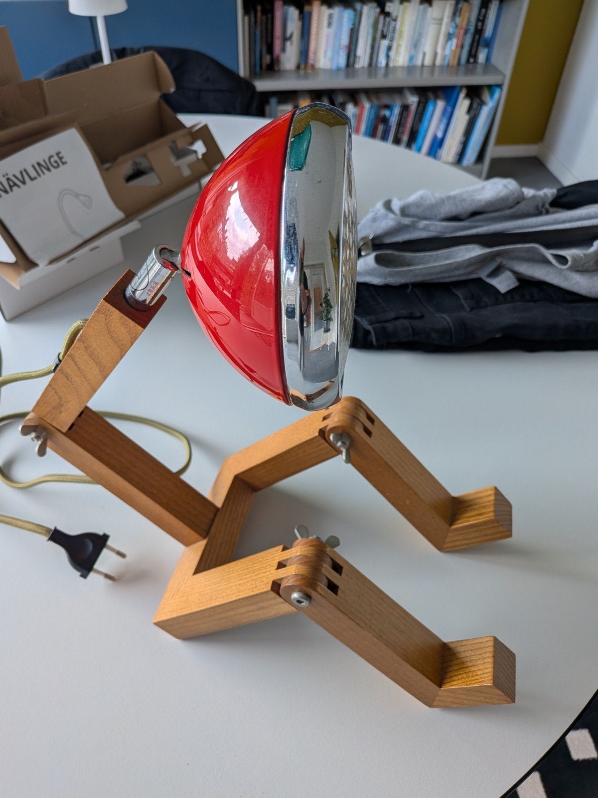 Mr wattson lamp, Overige merken, Ophalen of Verzenden, Zo goed als nieuw, Hout