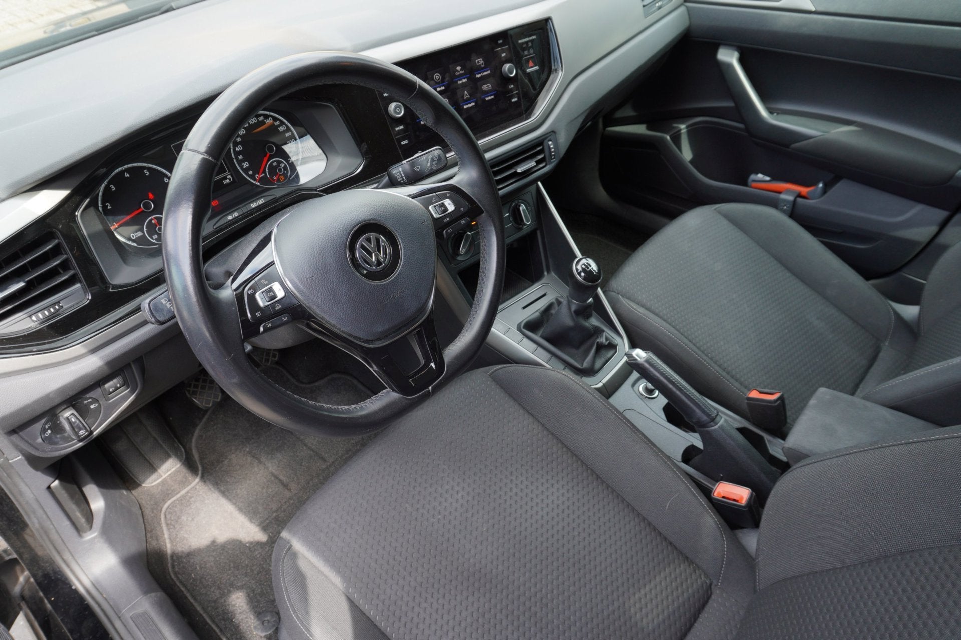 Volkswagen Polo 1.0 MPI Comfortline, Auto's, 1025 kg, Stof, Zwart, Origineel Nederlands