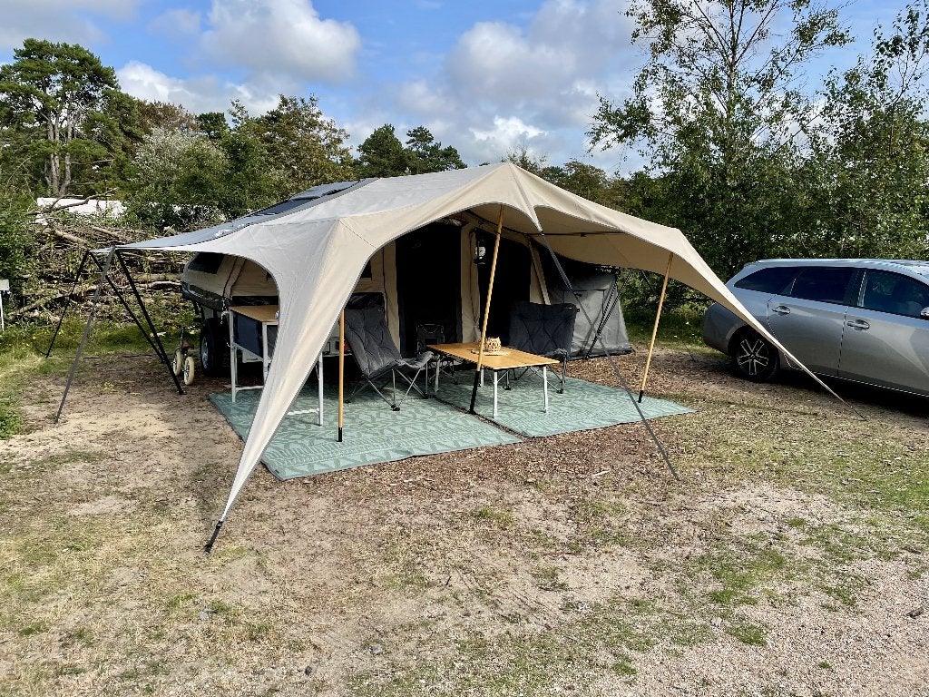 Campooz Lazy Jack tenttrailer vouwwagen compleet, Ophalen, Aanwezig, Campooz, Tot en met 4