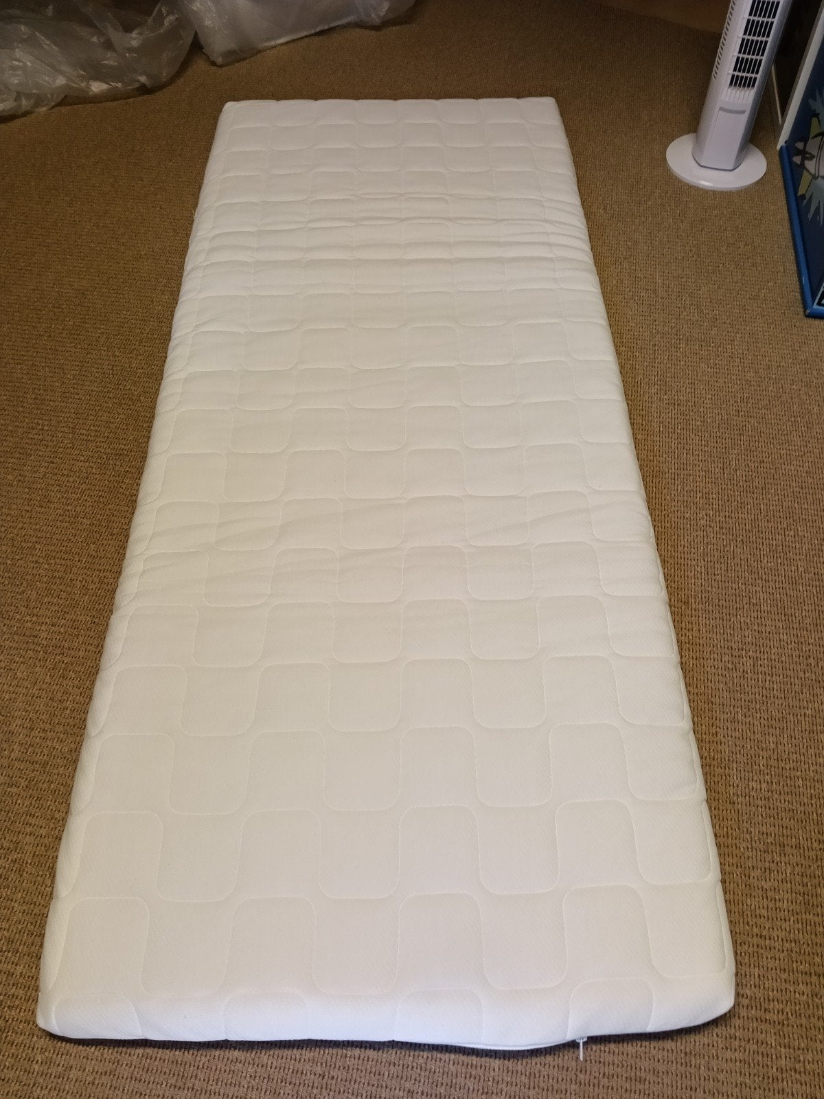 Topmatras 80x200 cm traagschuim, 2 stuks, Ophalen, Eenpersoons, Zo goed als nieuw, 80 cm