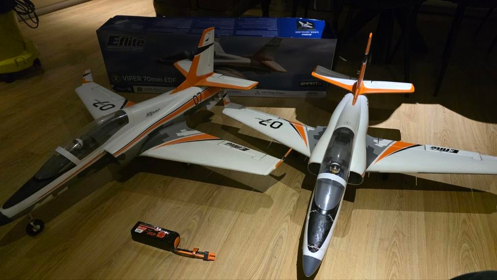 ​2x E-flite Viper 70mm EDF Jet – (1x Nieuw & 1x ZGAN), Hobby en Vrije tijd, Ophalen, Zo goed als nieuw