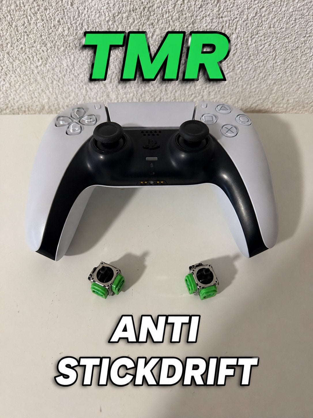 Sony PS5 controller met TMR (anti stick drift) wit, Ophalen of Verzenden, Zo goed als nieuw, Playstation 5
