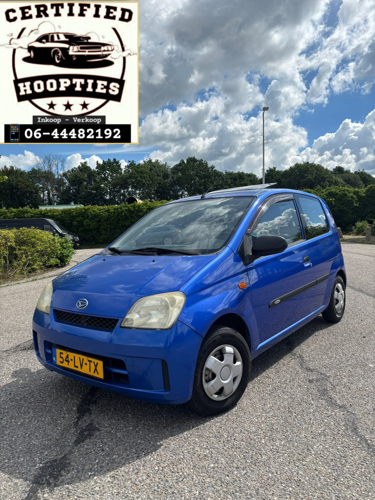 Daihatsu Cuore 1.0 Osaka 3D 2003 Blauw APK 5/6/2027 ELEK DAK, Auto's, Daihatsu, Voorwielaandrijving, 600 kg, 18 €/maand, Cuore