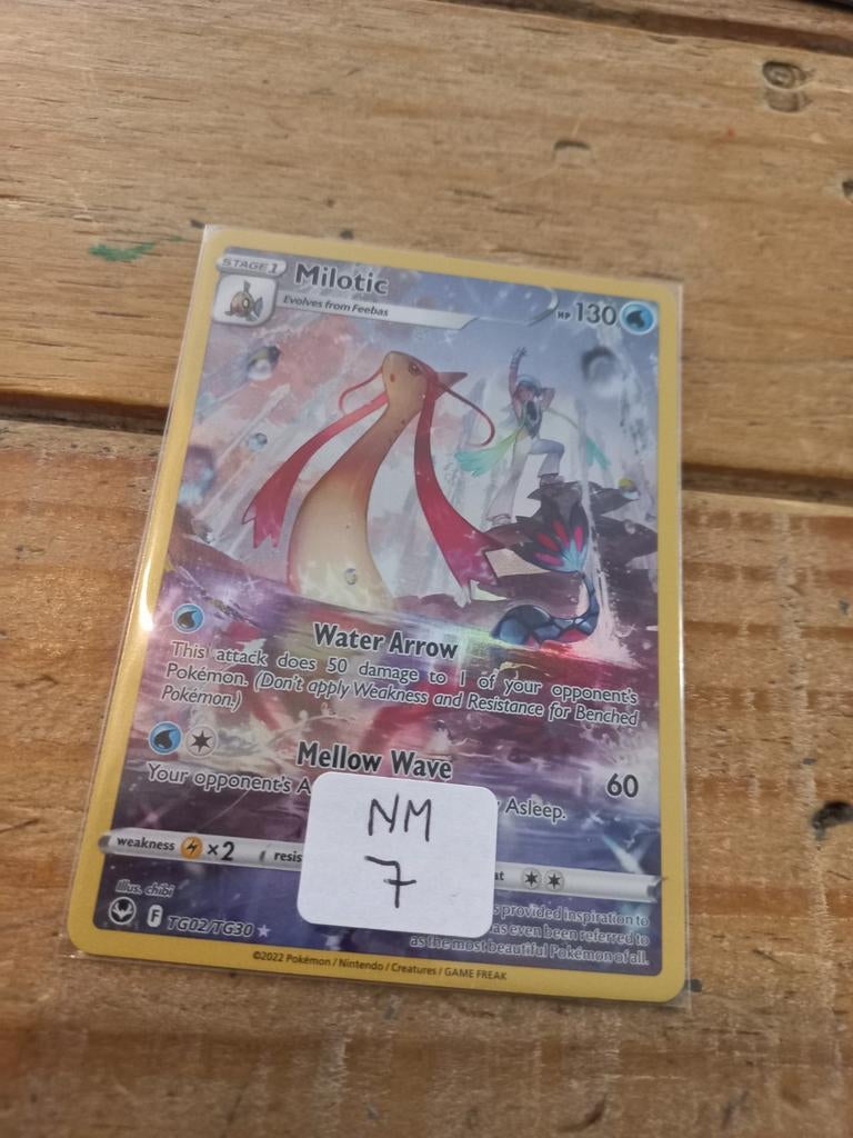 Milotic fullart pokemon kaart, Ophalen of Verzenden, Zo goed als nieuw, Losse kaart, Foil
