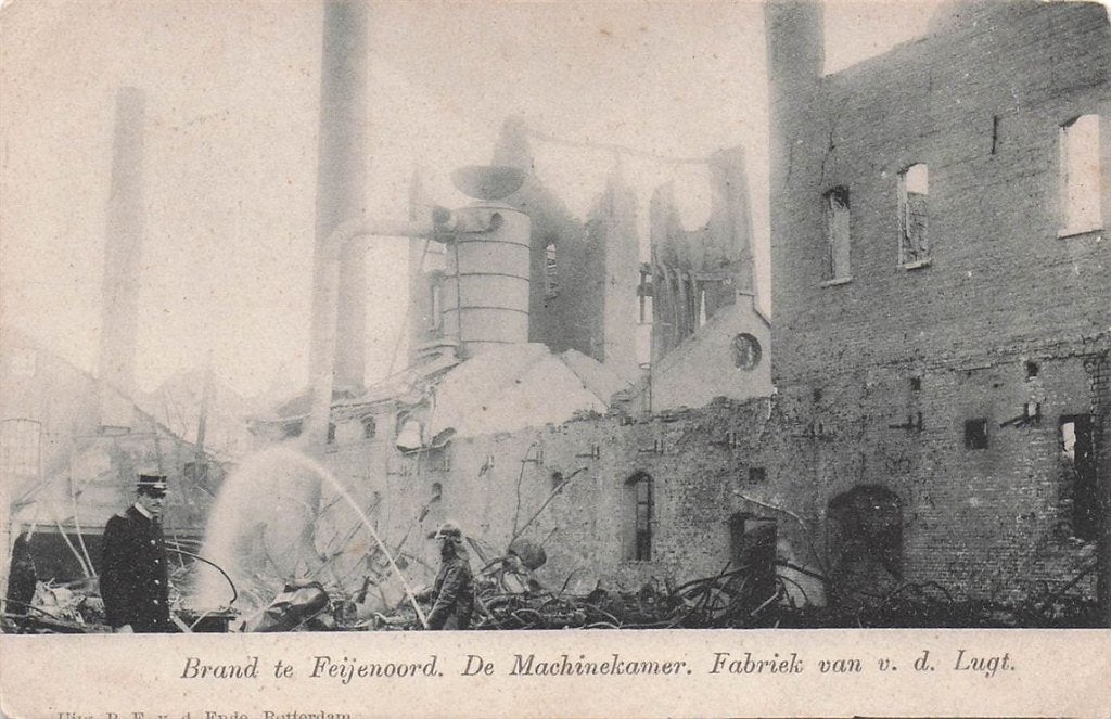 703-200-033 Rotterdam Brand te Feijenoord de Machinekamer F, Verzamelen, Verzenden, Voor 1920, Zuid-Holland
