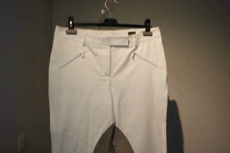 Pauw Amsterdam witte ruiter broek been lappen D42, Kleding | Dames, Maat 38/40 (M), Pauw, Zo goed als nieuw, Lang