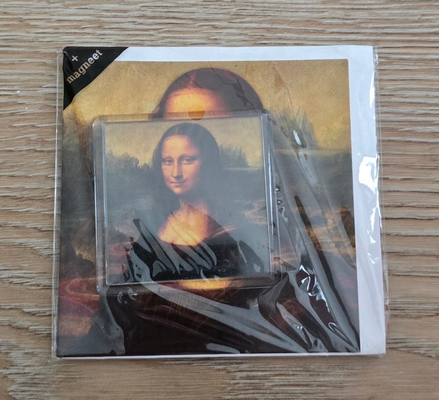 Mona Lisa kaart met magneet - Leonardo da Vinci, Ophalen of Verzenden, Nieuw