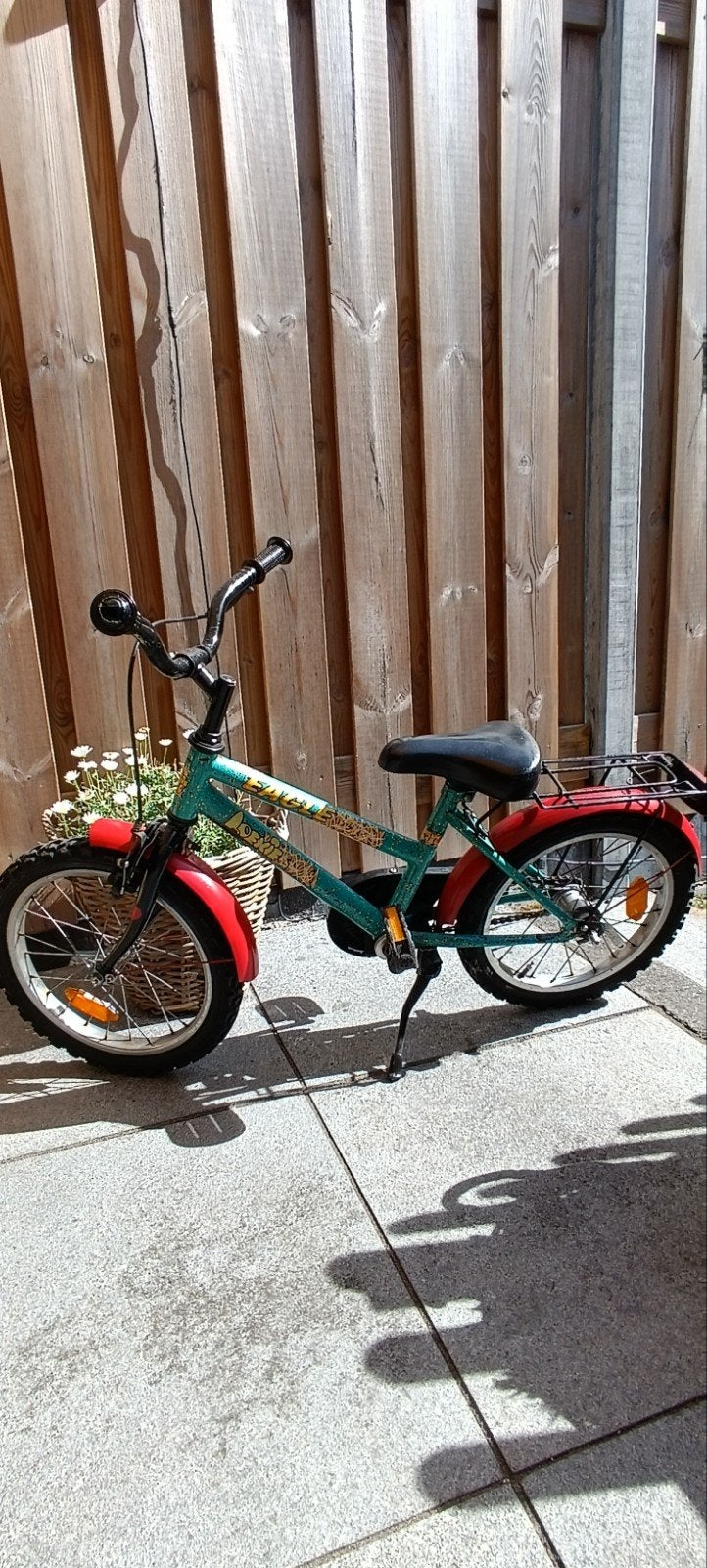 Kinderfiets 12-16 inch met zijwieltjes en bagagedrager, Fietsen en Brommers, Fietsen | Kinderfietsjes, Ophalen, Terugtraprem, Zijwieltjes