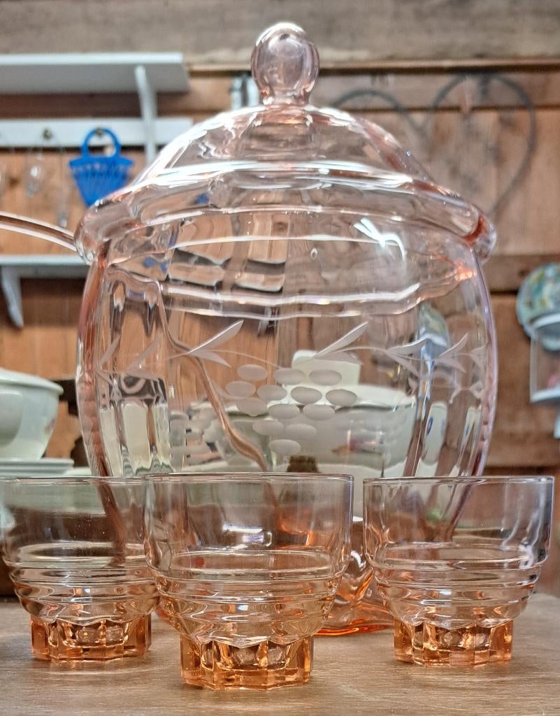 Bowlschaal met 3 glaasjes, Ophalen