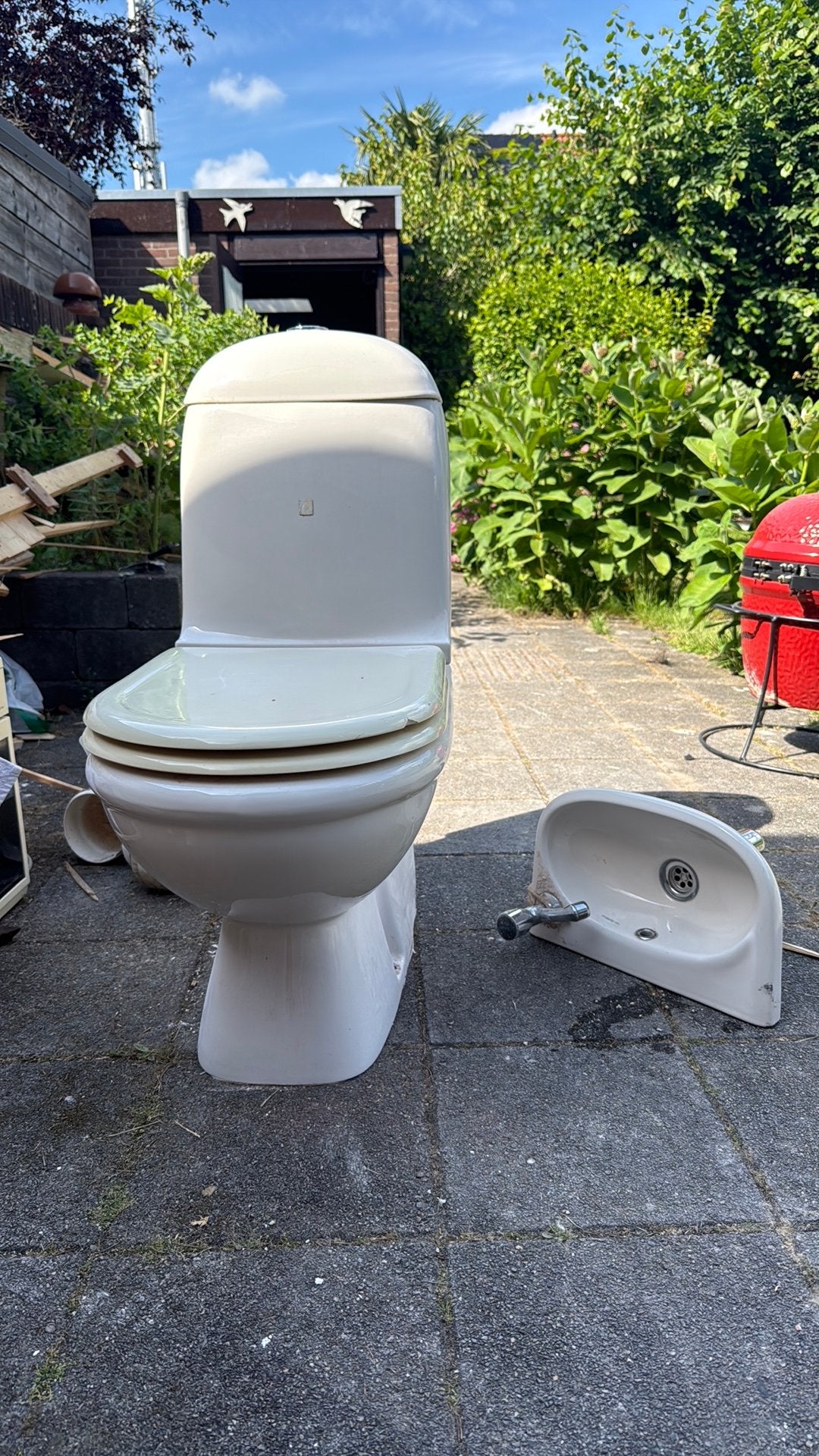 Sphinx toilet en wasbak, Ophalen of Verzenden, Gebruikt, Toilet