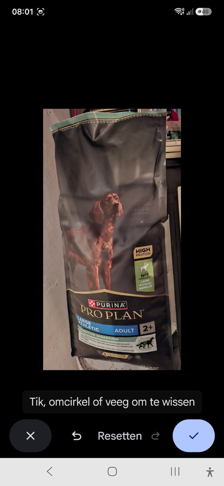 Pro Plan 14kg  large Adult Athletic, Lam en Rijst Sensiti, Ophalen, Hond