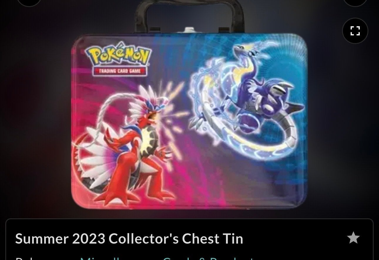 Pokémon Summer 2023 Collector's Chest Tin, Ophalen of Verzenden, Nieuw, Overige typen