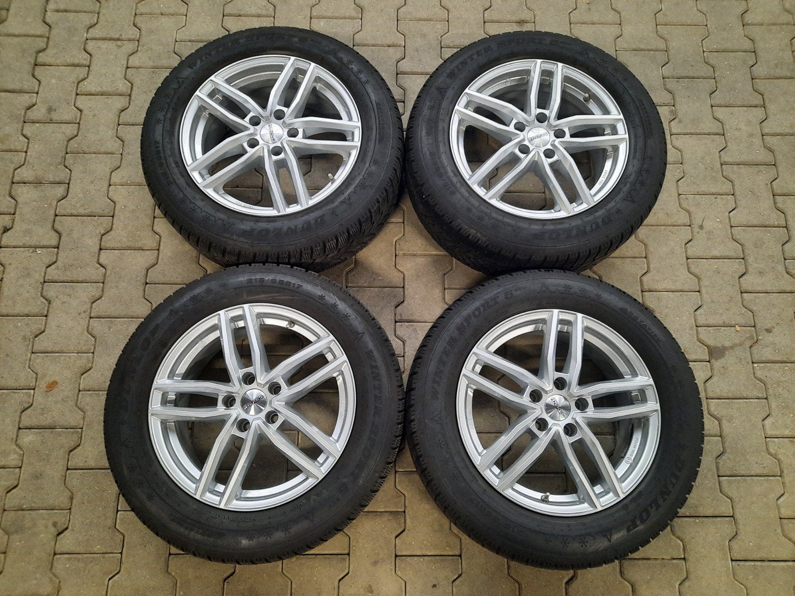 ZGAN 17 inch velgen 5×112 SEAT TARACO VW TIGUAN SKODA KODIAQ, Auto-onderdelen, Banden en Velgen, 17 inch, Personenwagen, Gebruikt