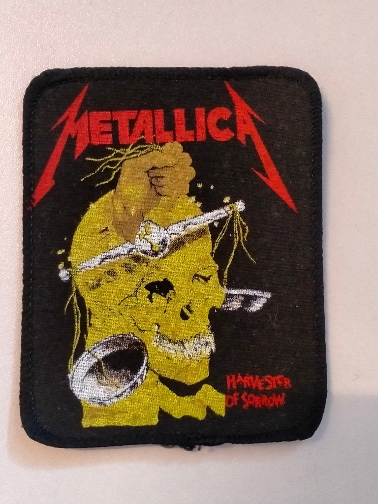 Metallica harvester of sorrow vintage patch embleem RARE, Ophalen of Verzenden, Nieuw, Kleding