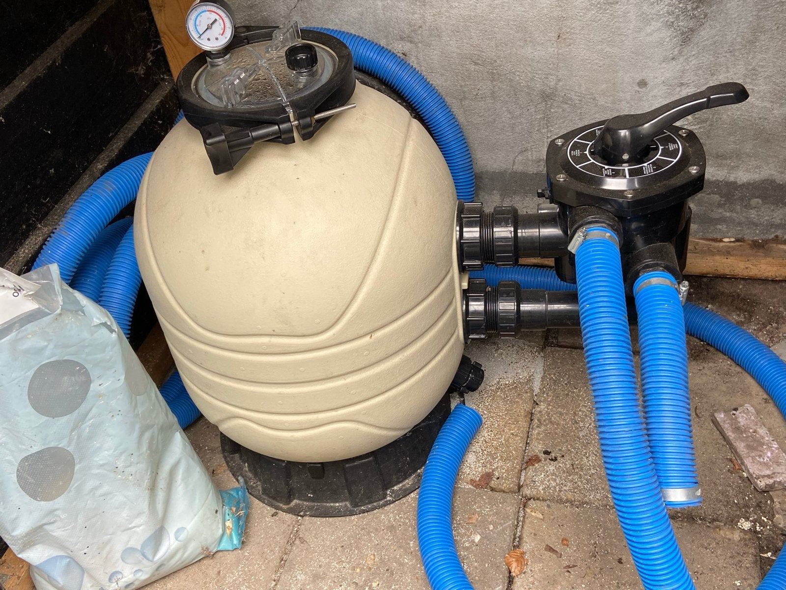 Zwembad zandfilter, Ophalen, Gebruikt, Filter