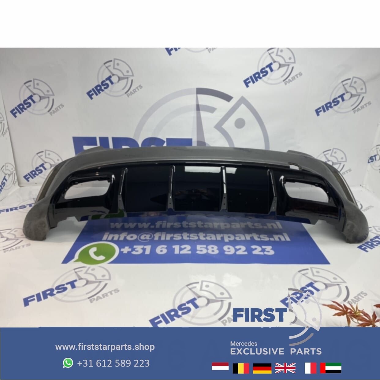 W176 A45 AMG Facelift ACHTERBUMPER + DIFFUSER 787 GRIJS orig, Gebruikt, -, Ophalen of Verzenden, Achter