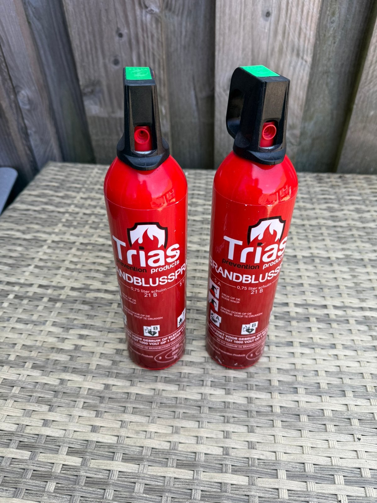 Twee brandblussertjes., Ophalen of Verzenden, Zo goed als nieuw, Overige typen