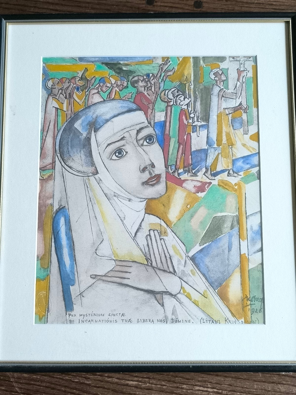 Jan Toorop - Lithografie "Litanie Kruisdagen" (1926), Antiek en Kunst, Ophalen of Verzenden