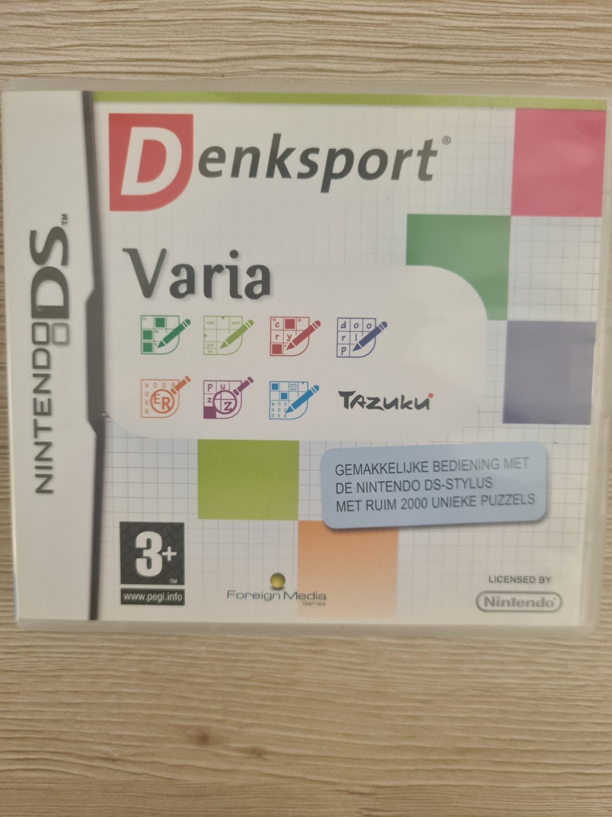 denksport varia nintendo ds, 1 speler, Ophalen of Verzenden, Zo goed als nieuw, Vanaf 3 jaar