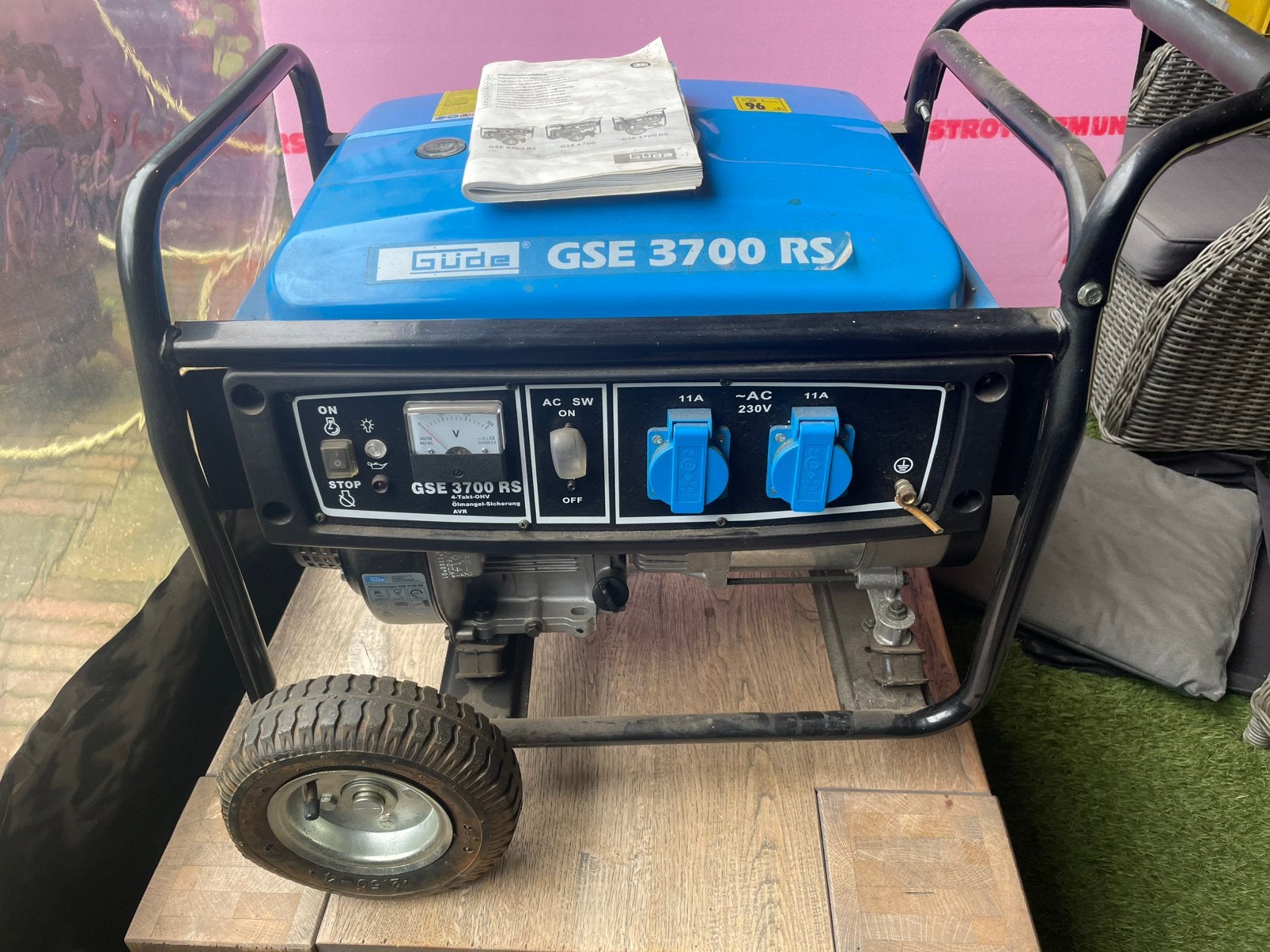 Gude aggregaat gse 3700rs zgan 2500 watt continu, Ophalen, Benzine, T, Zo goed als nieuw