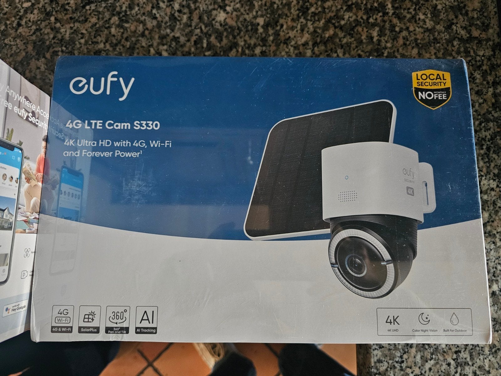 Eufy 4G LTE Cam S330 - 4K Ultra HD Beveiligingscamera, Ophalen of Verzenden, Nieuw, Buitencamera