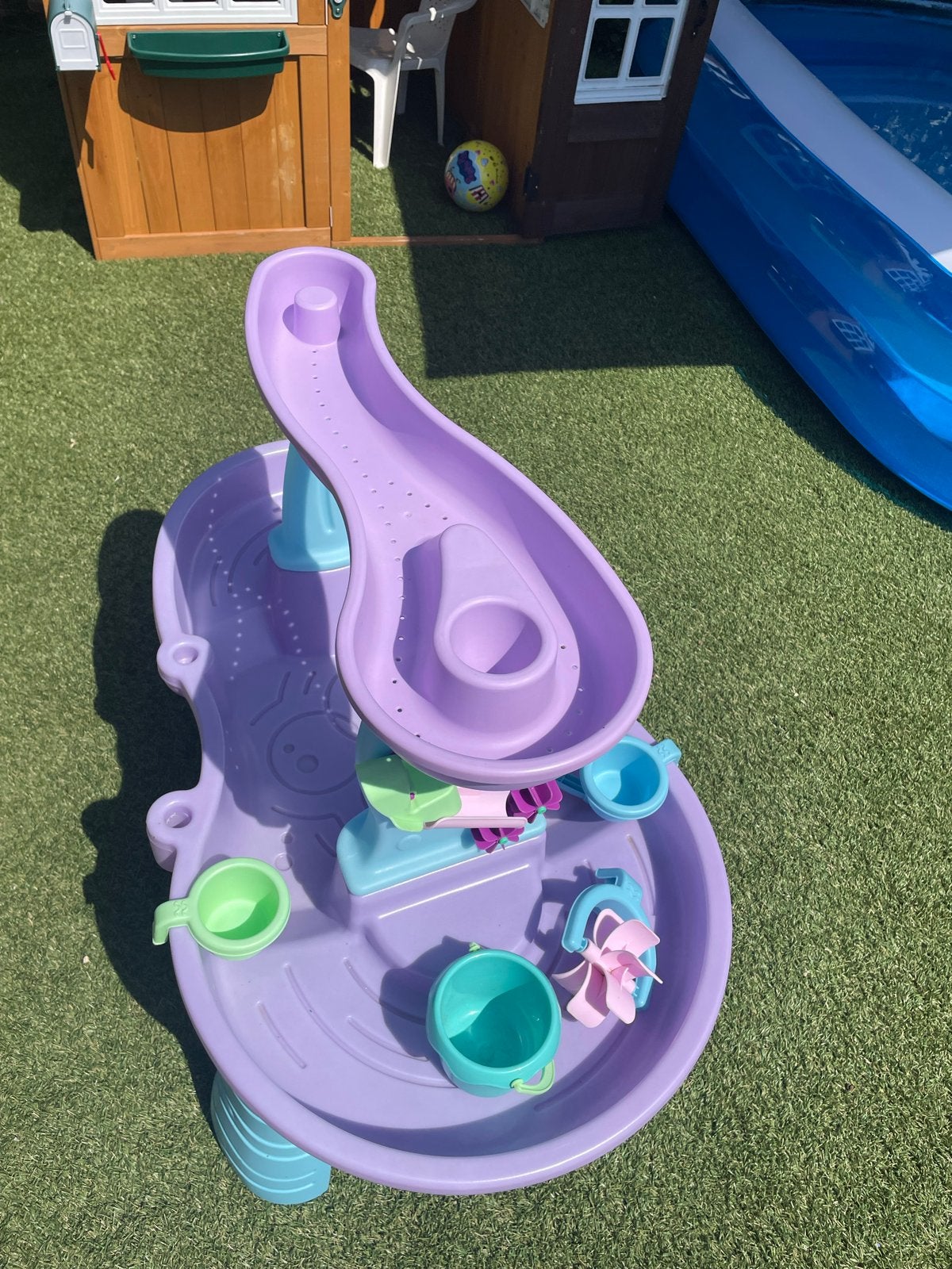 Step2 Watertafel Unicorn- Paars met waterrad en accessoir, Ophalen, Gebruikt