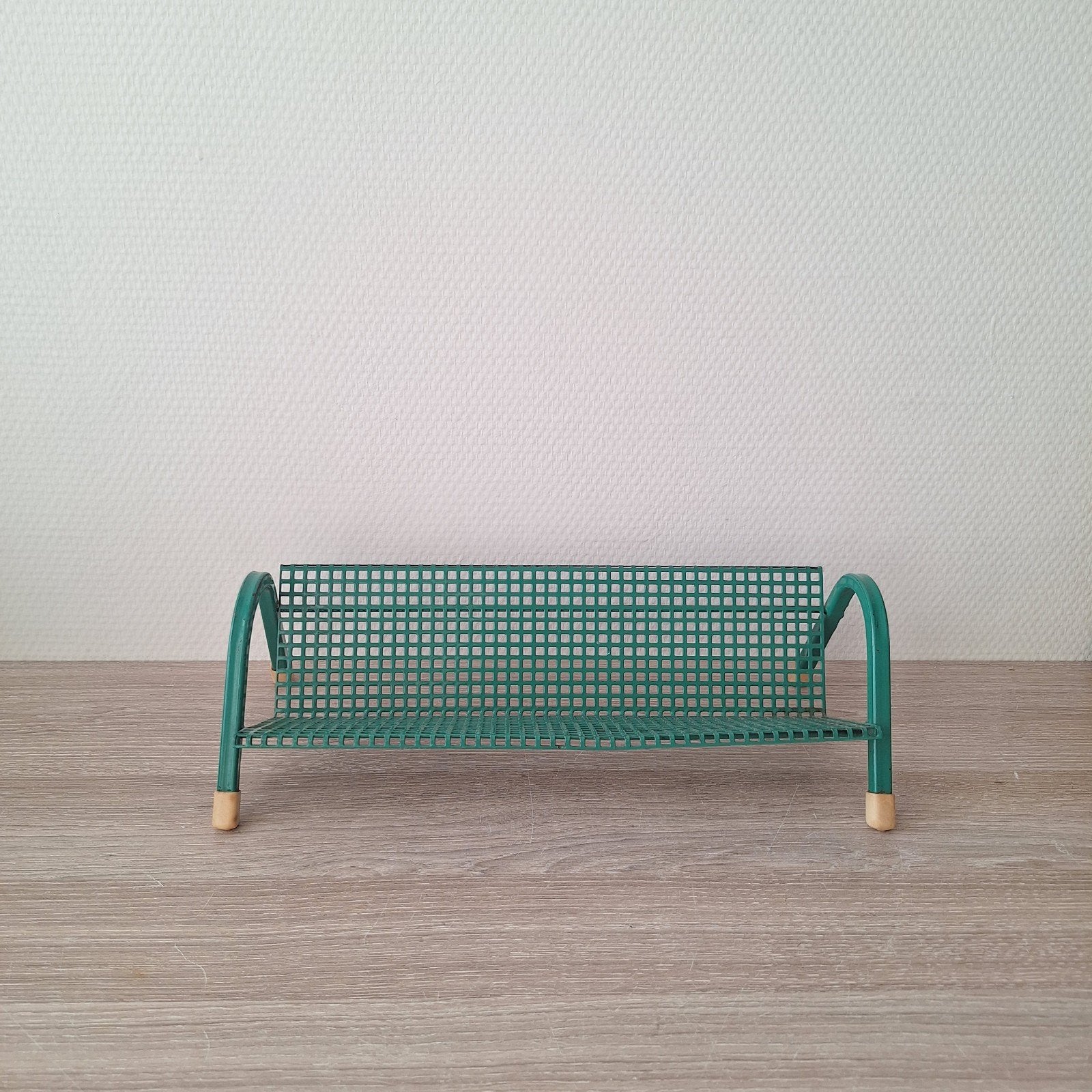 Pilastro Tjerk Reijenga vintage groen metalen rekje, Ophalen of Verzenden, Gebruikt