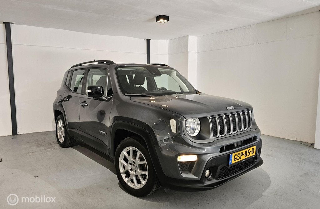 Jeep Renegade 1.5T e-Hybrid Limited 1 jaar garantie, Auto's, Gebruikt, Euro 6, 4 cilinders, Bedrijf