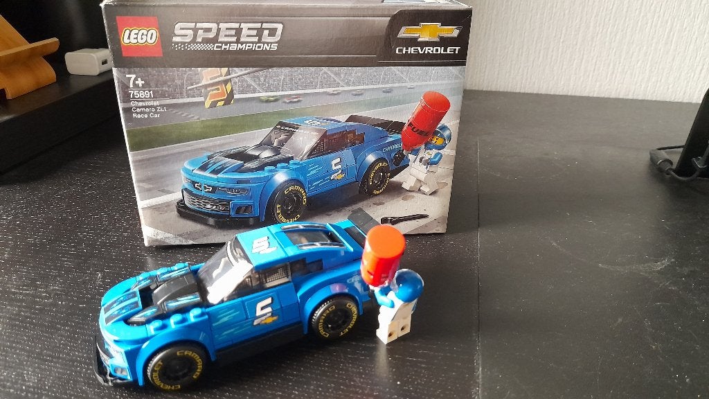 LEGO Speed Champions Chevrolet Camaro ZL1 Racewagen - 75891, Lego, Zo goed als nieuw, Compleet, Complete set