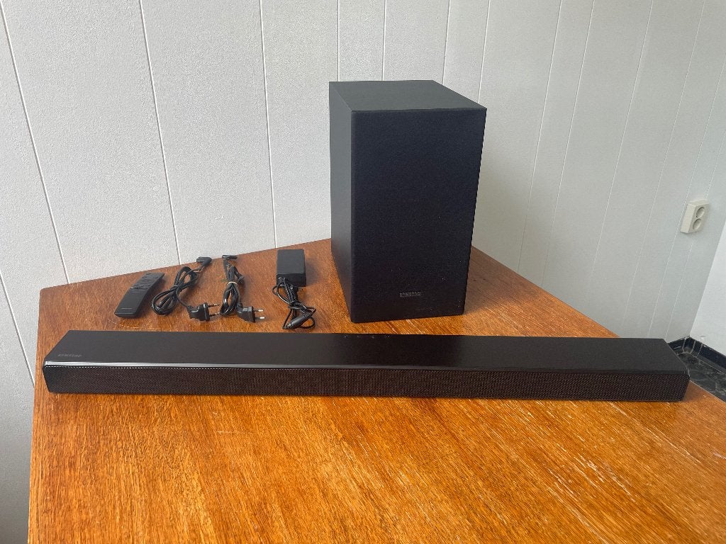 Samsung HW-T530 soundbar + draadloze subwoofer – compleet, Ophalen, Bluetooth, Gebruikt