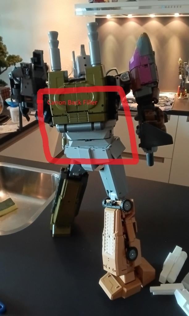 transformers masterpiece bruticus CANON back - COLOR, Verzamelen, Transformers, G1, Ophalen of Verzenden, Nieuw, Decepticons