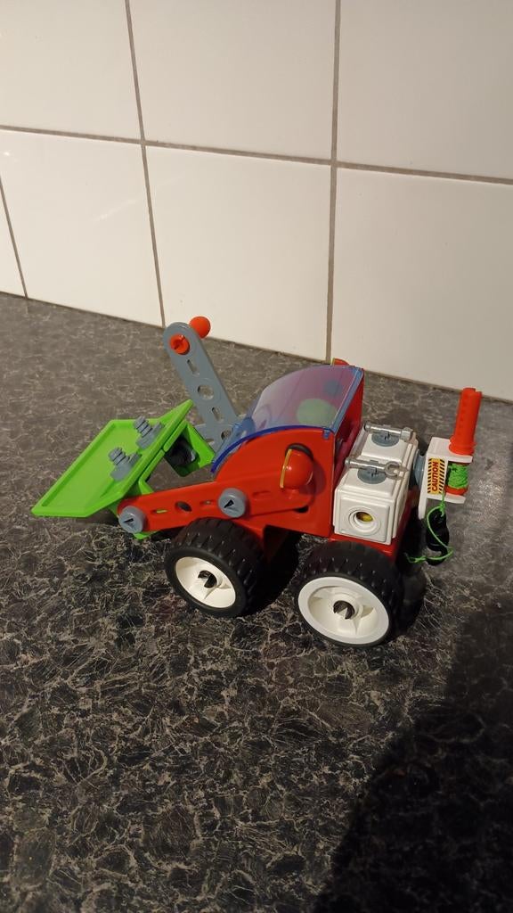 Meccano bouwvoertuig met schep en lier, Ophalen of Verzenden, Gebruikt, Overige merken