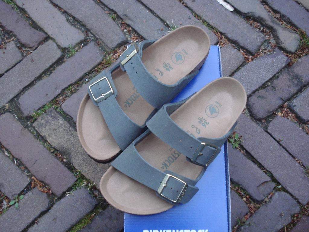 BIRKENSTOCK ARIZONA LEGERGROEN 36 GRATIS VERZENDING PER POST, Slippers, Verzenden, Nieuw, Groen