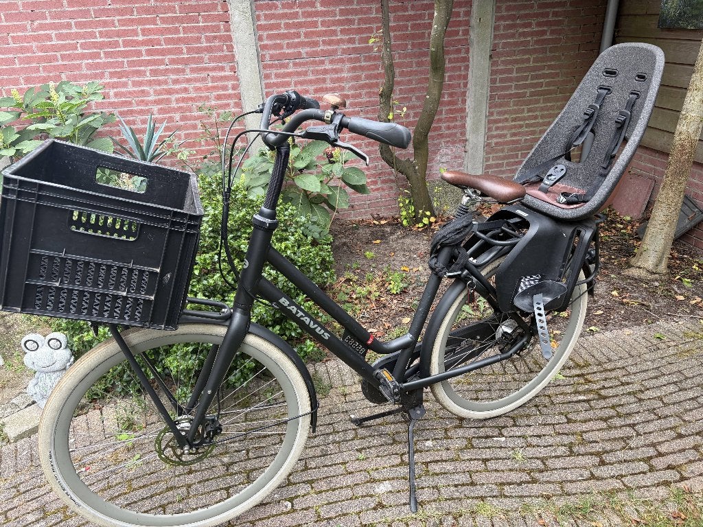 Batavus Quip moederfiets met Thule kinderzitje, Ophalen, Terugtraprem, Versnellingen, Batavus