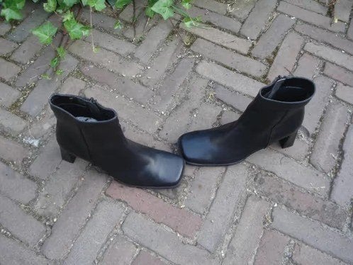 BLOKHAKLAARZEN ZWART 37 NIEUW GRATIS VERZENDING PER POST, Vintage Dressing, Zwart, Lage of Enkellaarzen, Nieuw