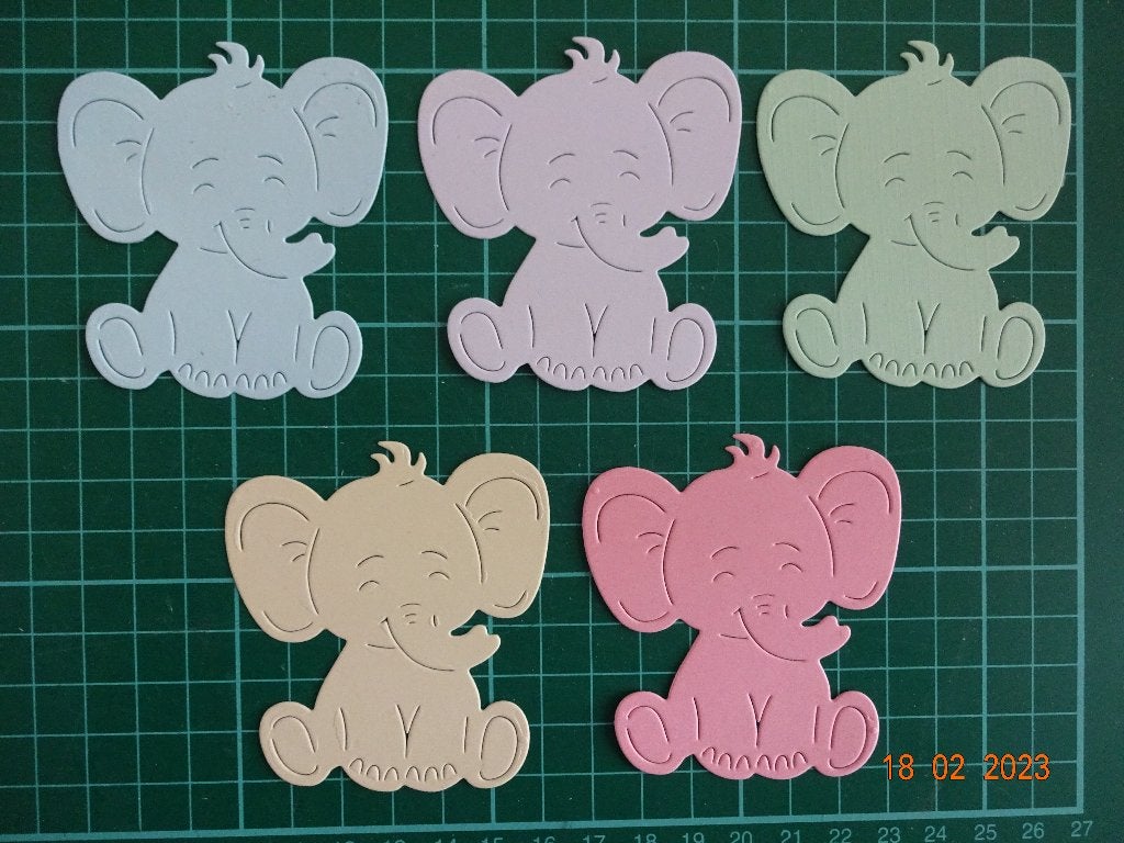setje van 5 stansjes zittende olifant snijmal, Ophalen of Verzenden, Nieuw, Overige thema's, Pons of Mal